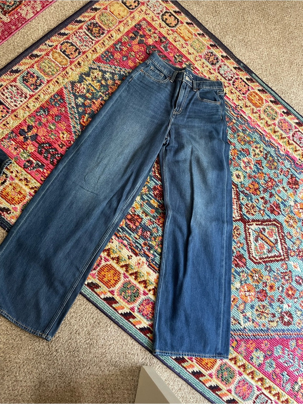 Old Navy BAGGY& Wide leg Jeans. Two pairs for ONE PRICE! - Picture 8 of 13